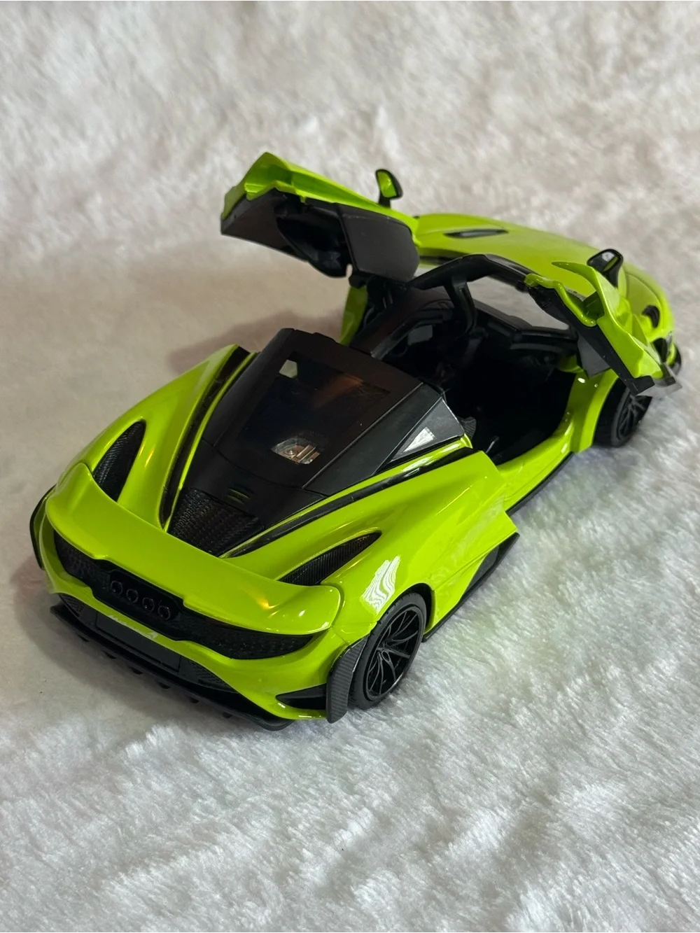 Kids Toy Race Car - Neon Green Die-Cast Vehicle